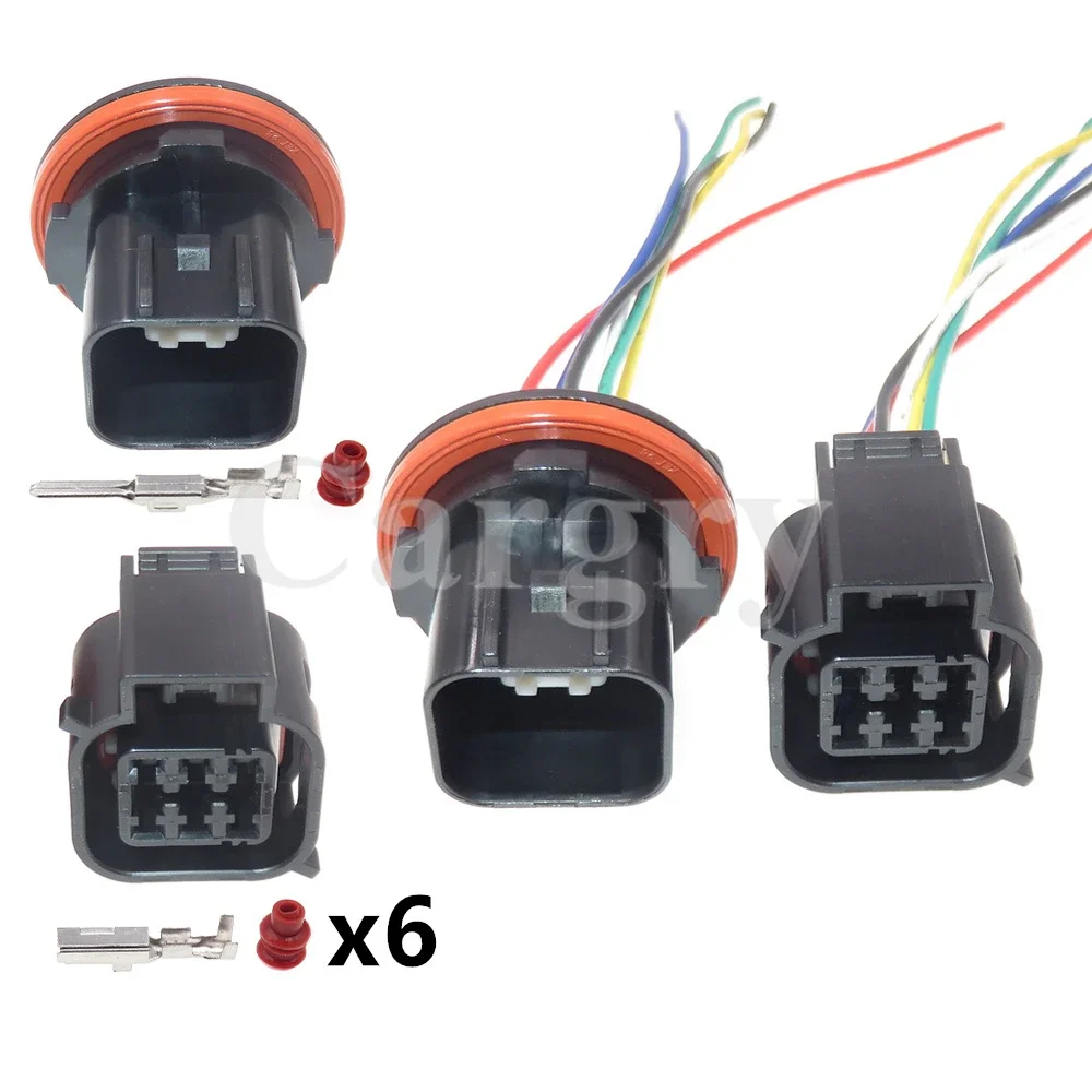 

1 Set 6P MG653863-5 MG643866-5 MG 643866-5 AC Assembly Auto Headlight Wiring Harness Waterproof Socket For Hyundai Kia