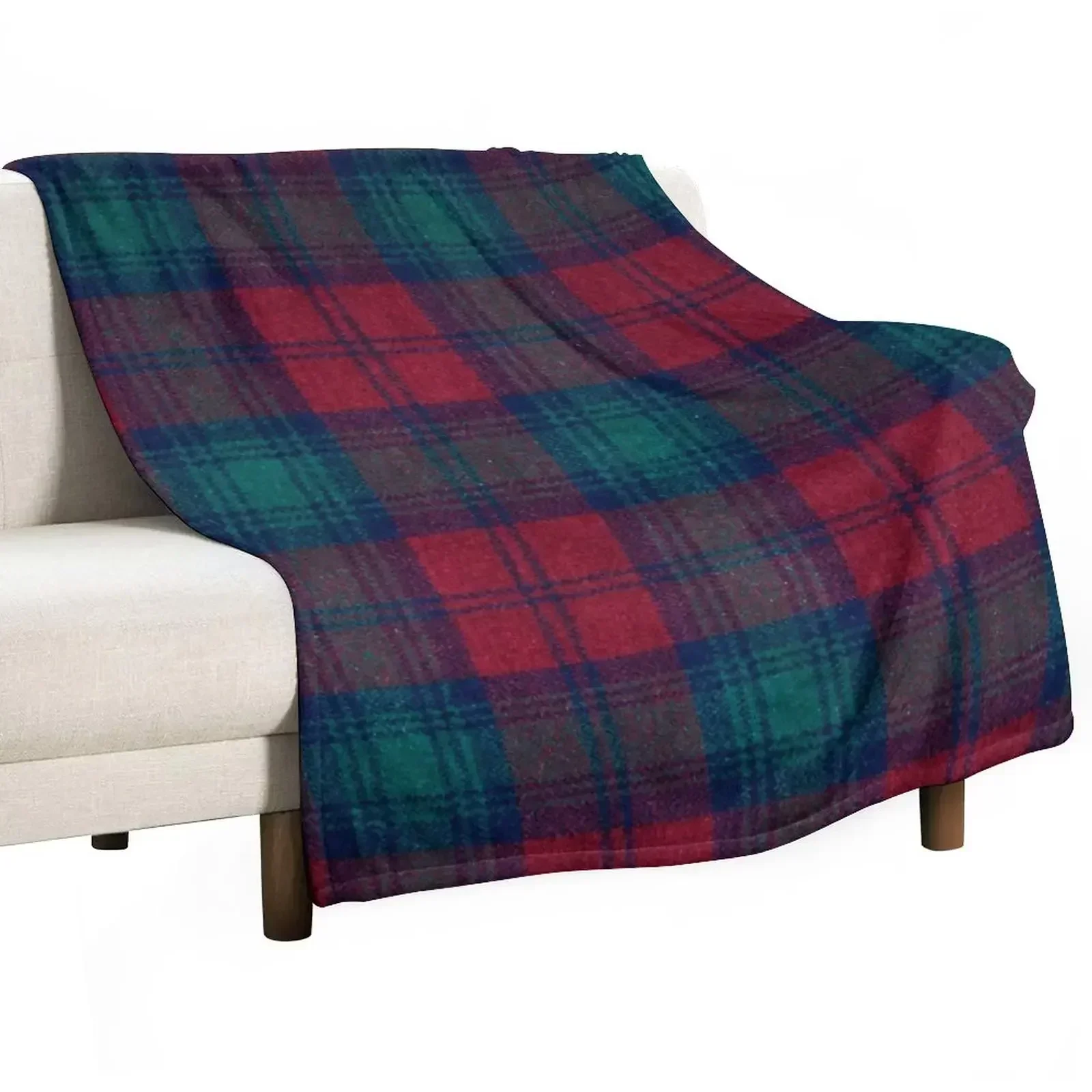 

Lindsay Tartan Throw Blanket christmas decoration funny gift Soft Plaid Travel Blankets