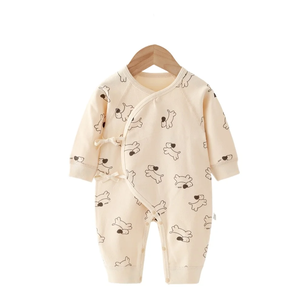 AYNIGIELL بالجملة ملابس الأطفال حديثي الولادة الربيع/الخريف القطن الطفل السروال القصير منامة للفتيات الفتيان الرضع ملابس المنزل ملابس الطفل