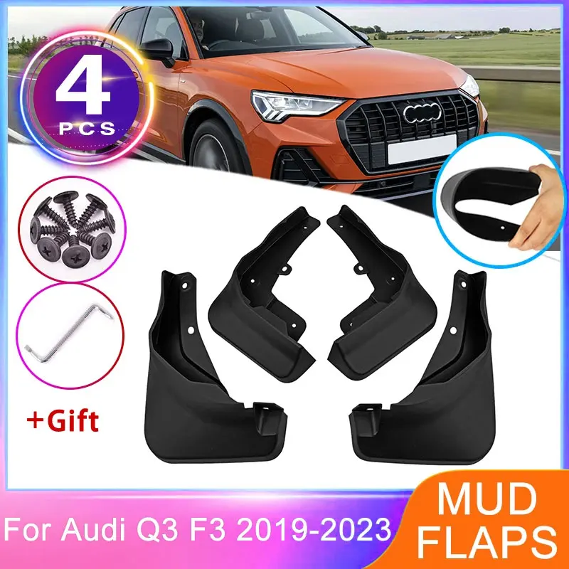 

Новые улучшенные передние и задние брызговики для Audi Q3 F3 2019-2023: защита колес от брызг и грязи