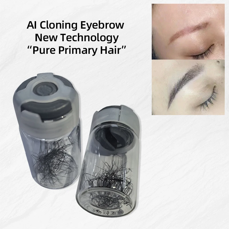 Al Real Eyebrow Mater โปรตีนผมแต่งหน้าถาวร Cloning คิ้วเทคโนโลยีใหม่ Native โปรตีนผมผมสีดํา 3 ประเภท Tattoo