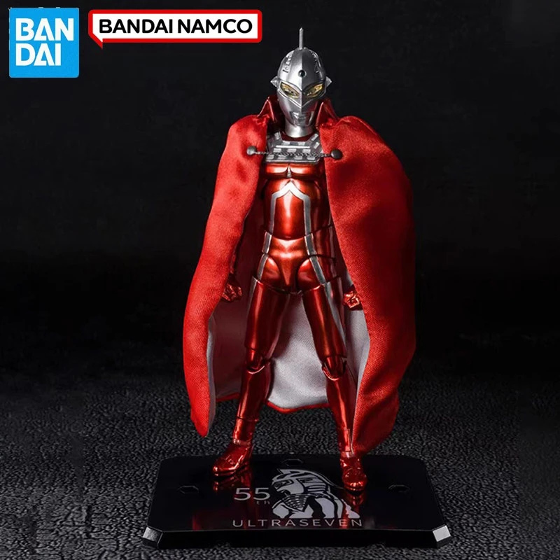 

Bandai Tamashii Web Limited SHF Ultraseven Electroplated Cape 55th Anniversary Edition Action Figure Gift Collectible in Stock