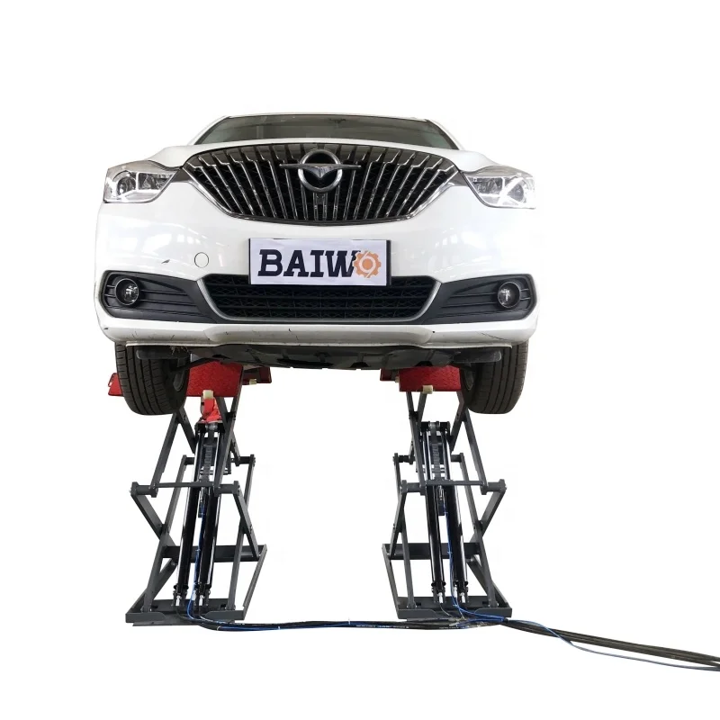 Factory Supplied Ground Level Car Scissor Lift Hydraulic Lift Car Lift Pre-sale for Car Maintenance and Repair