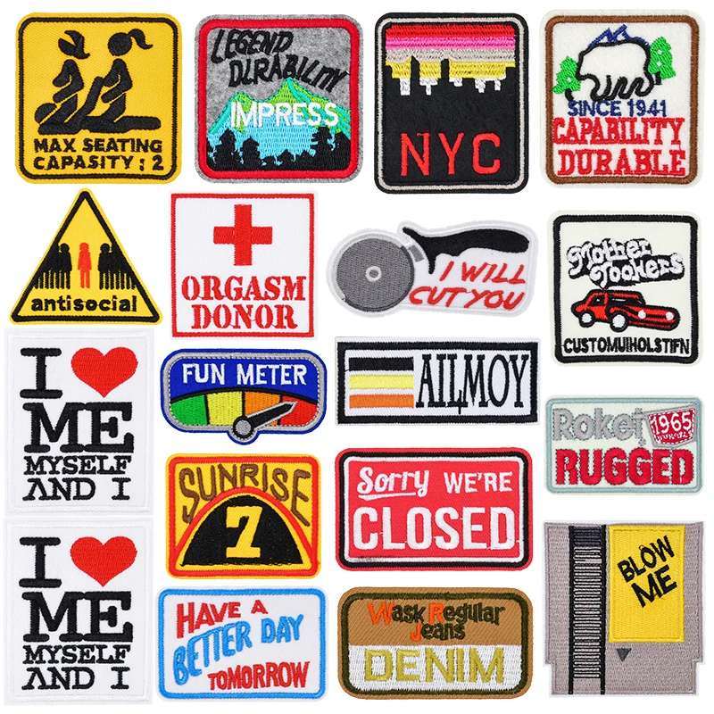 Embroidery Nyc - 10 stks/set NYC Borduurpatches Voor Kleding