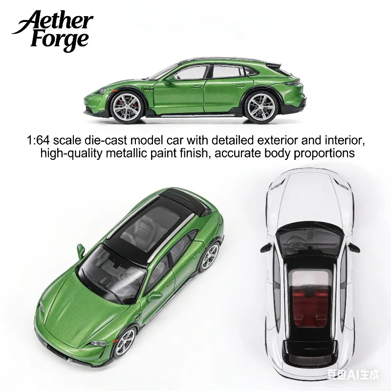 Aether Forge 1:64 Taycan CT Hunting Gear Alloy Car Model Adult Collection Ornament