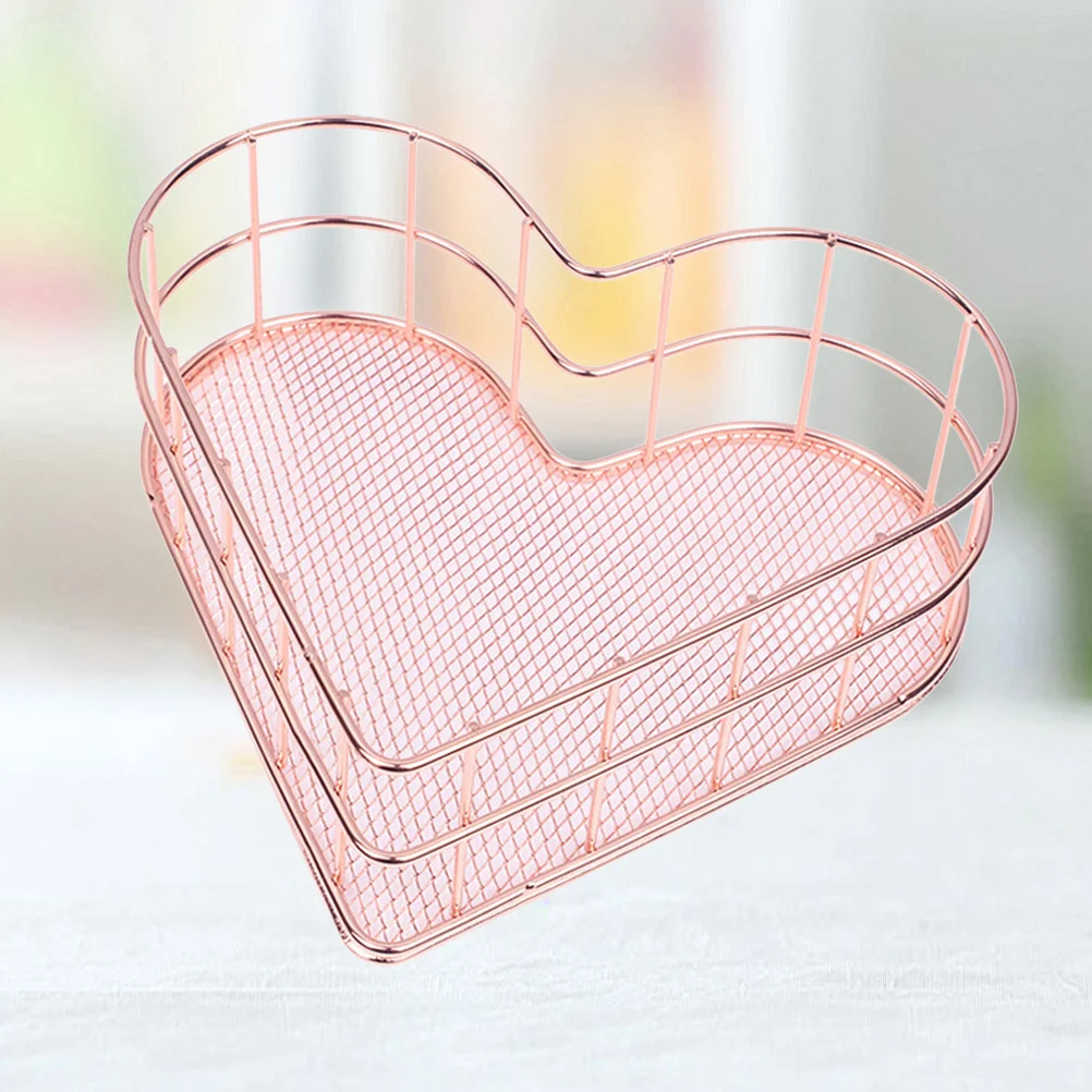 1 stuks Rose Gold moderne minimalistische metalen bestandsopslagmand gegalvaniseerde desktop organizer voor boekenbestanden kantoor school