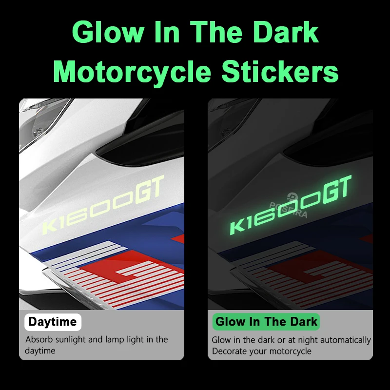POSFIRA Stiker Motor Bercahaya Stiker Vinil untuk BMW K1600GT K1600 K 1600 GT 2011-2025 2024 2023 2022 2021 2020 Aksesori