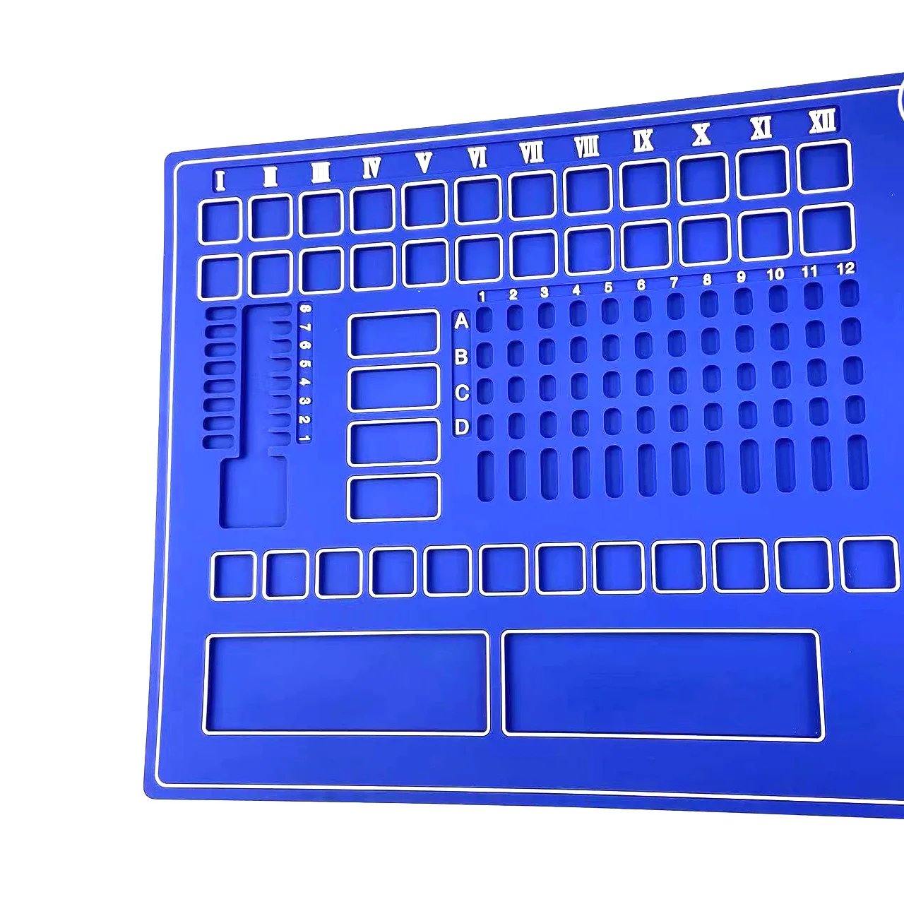 Rubber Anti-Skid Repair Classification Mat, Dismantle and Classify Small Tools Computers, Phone,Screws Tool, Car Remote Control