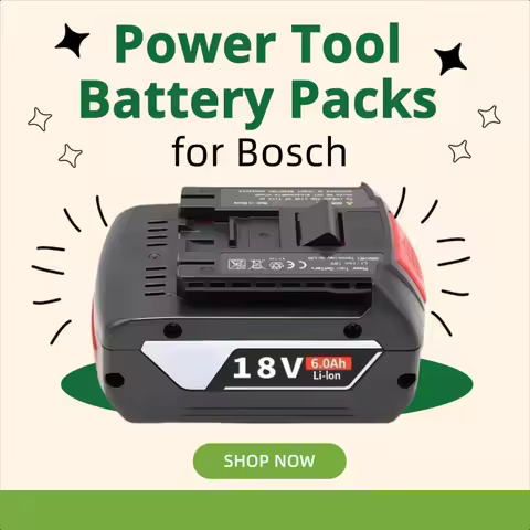18V Multi-capacity Battery for Bosch Power Tool Battery Packs