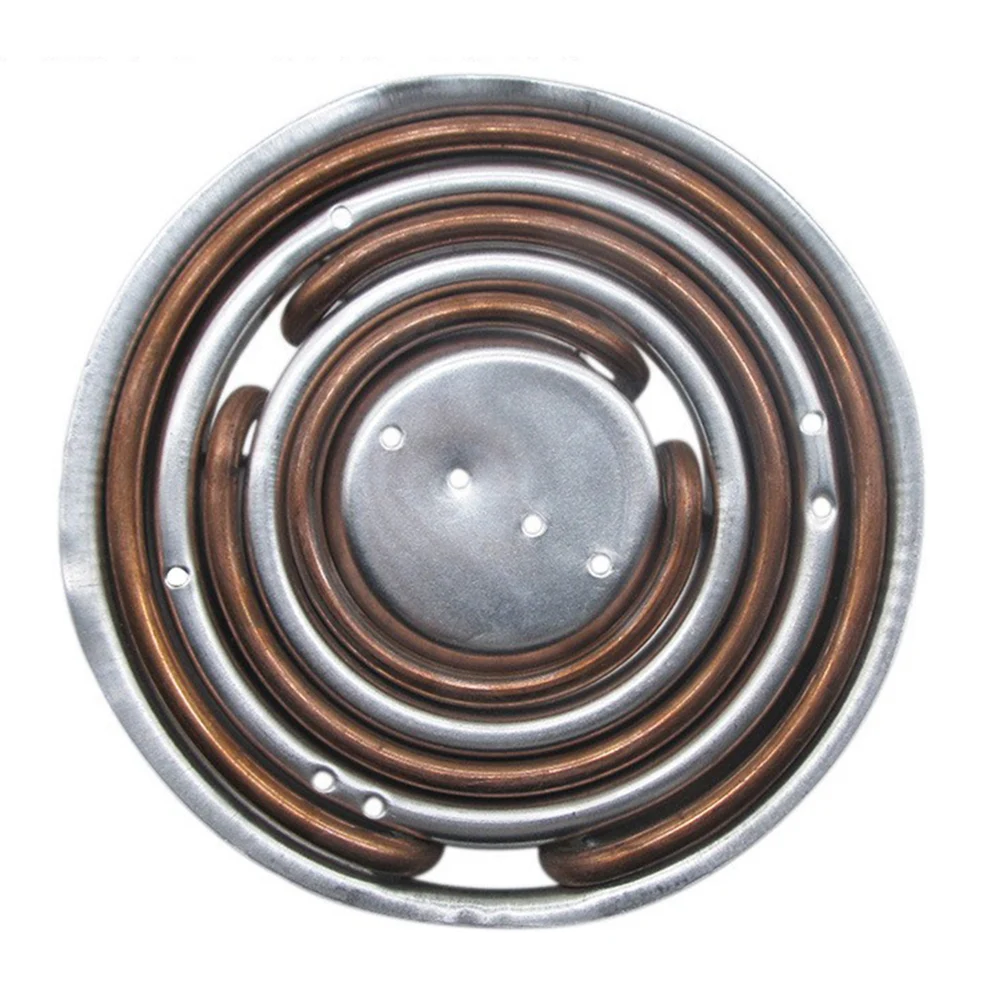 

Электрическая нагревательная катушка для кастрюль с алюминиевым корпусом, медный нагревательный элемент 18,5 см для выравнивания распределения тепла