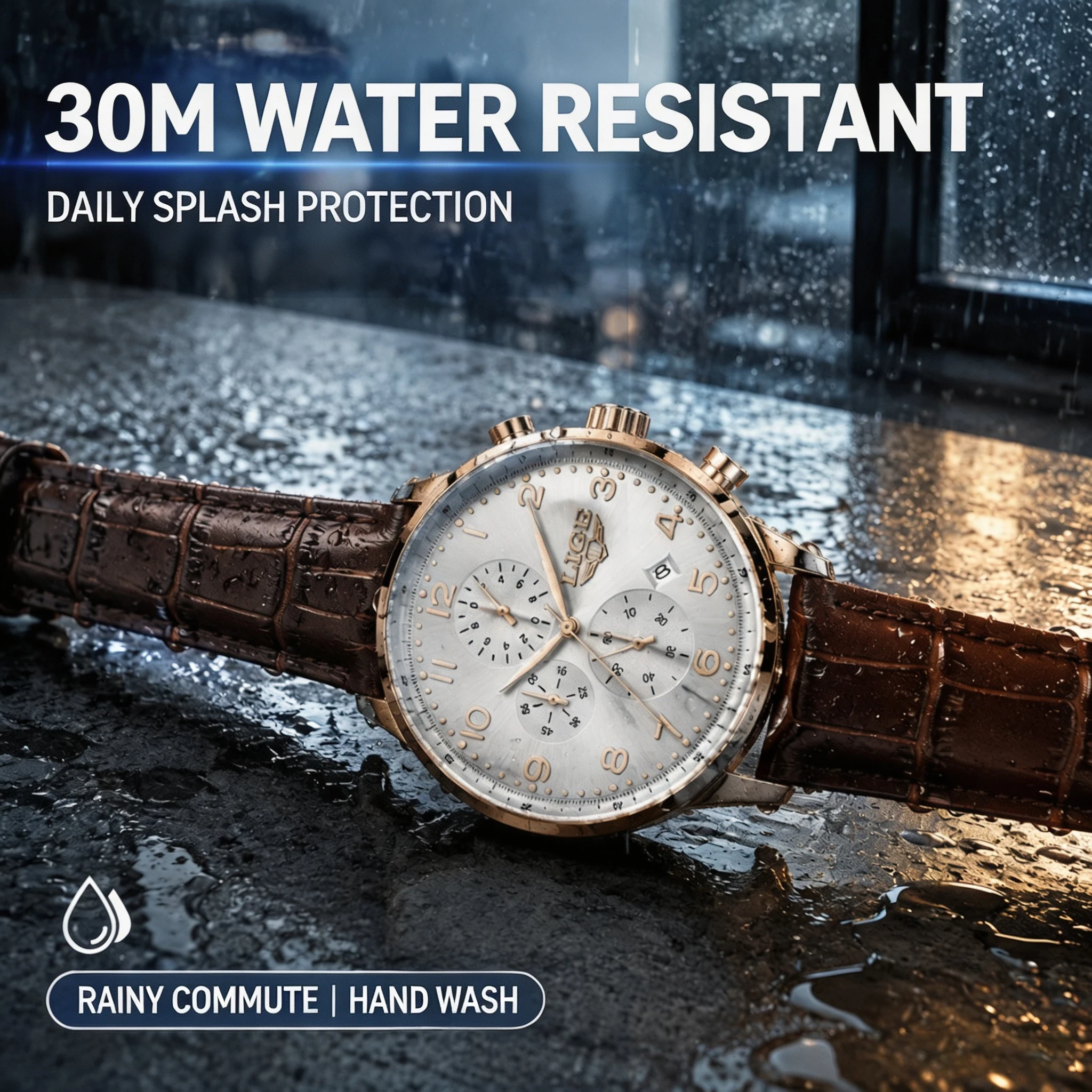 LIGE New Men Watch Fashion Top - Luxury Watch Top 10 review and price