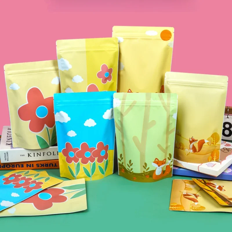 

Colorful Self Sealing Food Snack Sealing Bag Snowflake Crispy Biscuit Candy Packaging Bag Pet Packaging Sealed Packaging Bag