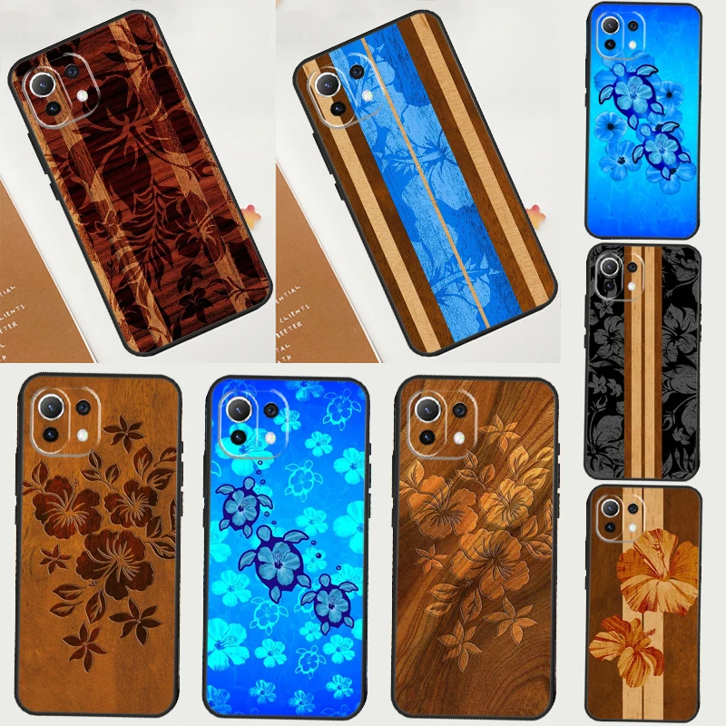 Hibiscus Retro Hawaiian Flower Case For POCO F5 X3 X5 Pro X4 F4 GT C40 M5s F3 Cover For Xiaomi 13 12 Lite 12T 11T Pro 12X