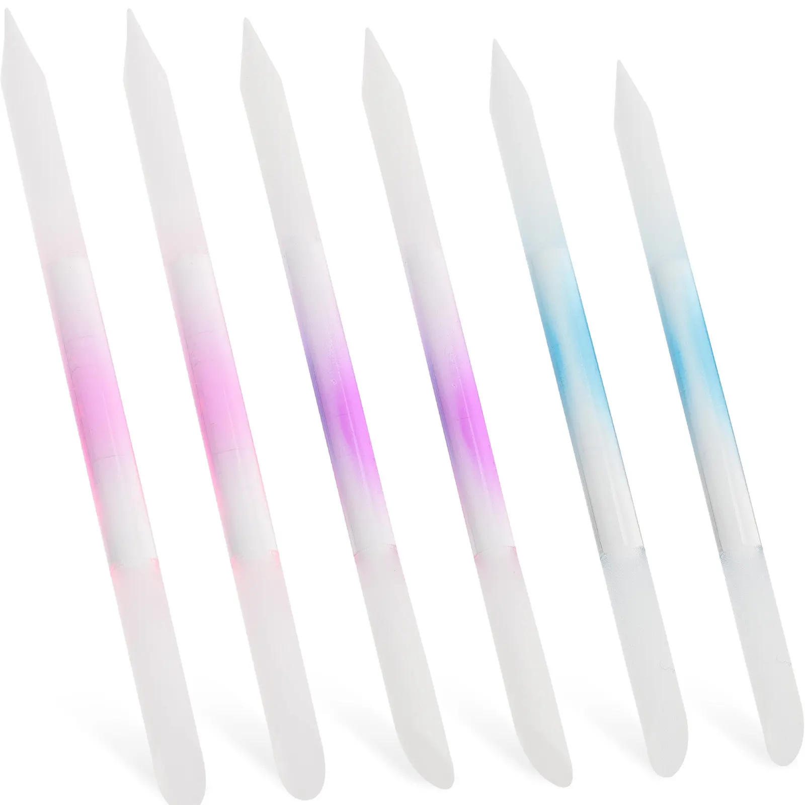 

6Pcs Premium Glass Nail Files Set Smooth Polishing Manicure Tools for Salon Home Use Stylish Portable Nail Art Files Women
