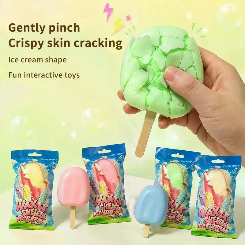 /GJ/Simulated Ice Cream Popsicle Squeezable Toy Slow Rebound Crispy Shell For Stress Relief Kids Party Favors