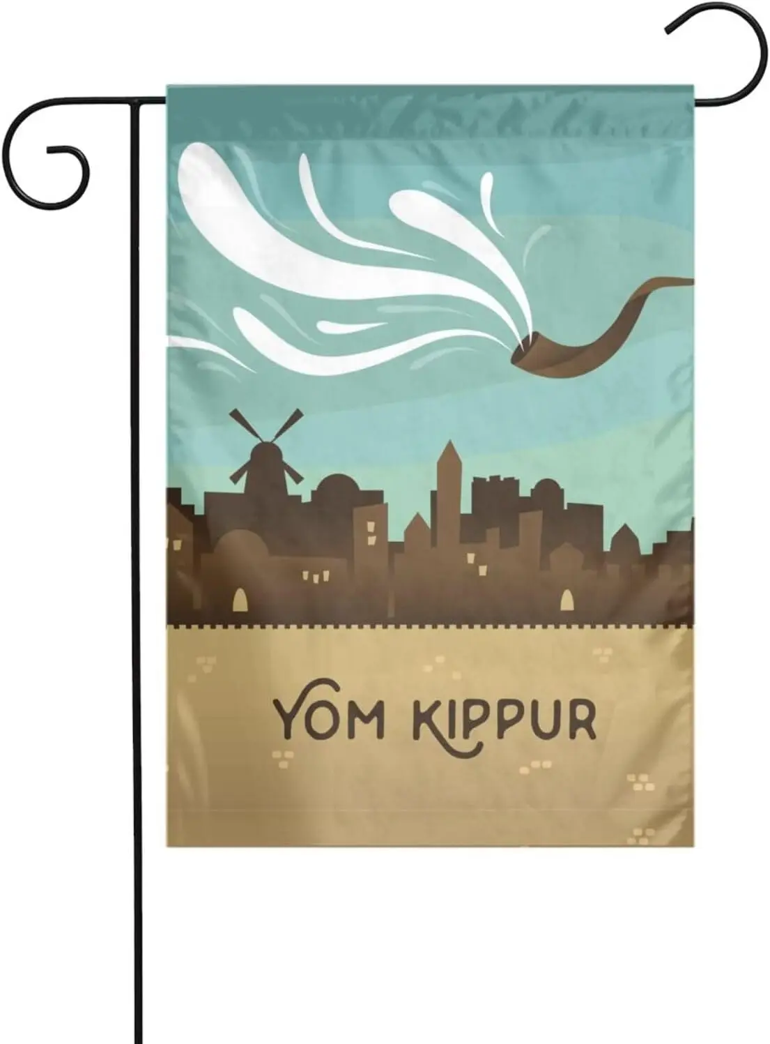 Yom Kippur Jewish Holiday Garden Flags 12 x 18 Inches Double-Sided Banner Yard Flag Without Flagpole for Room Festivals Even EEZ