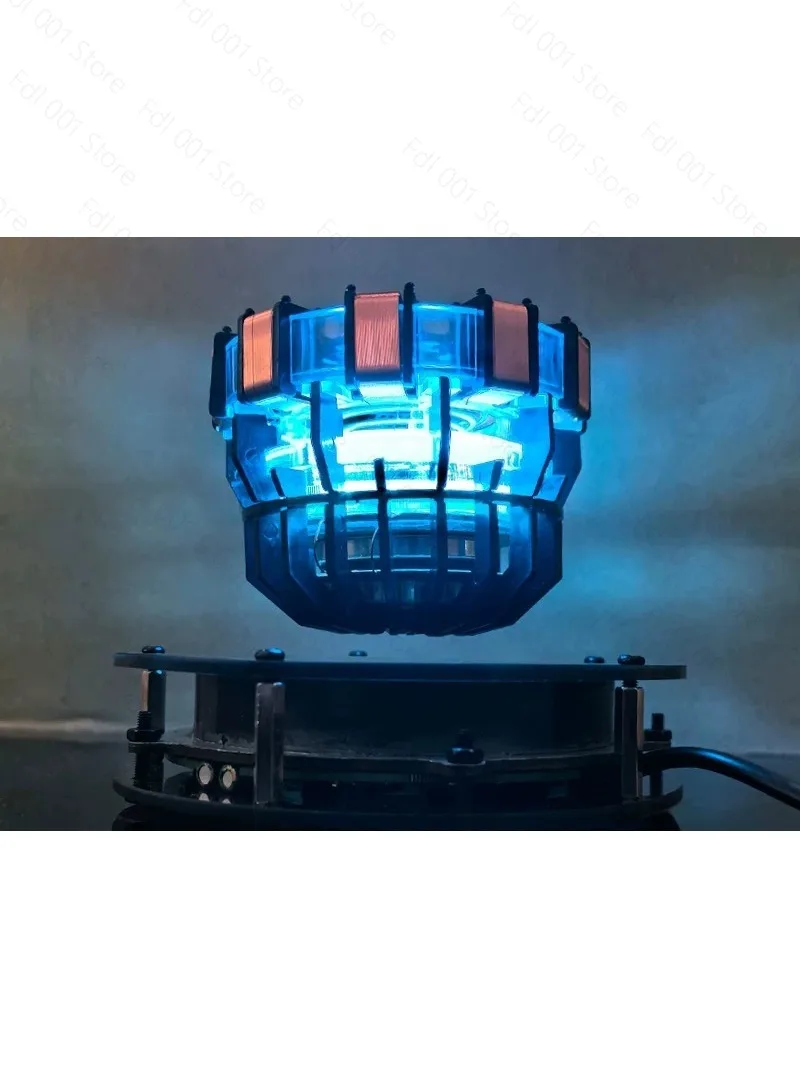 Iron Man magnetic levitation reactor ornaments Douyin black technology chest light trendy play model hand-made Ark high value