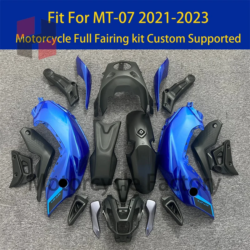 For YAMAHA MT-07 2021 - 2022 - 2023 Motorcycle Fairing kits fairings body kit ABS injection molding MT07 21 22 23 MT 07 Fairing