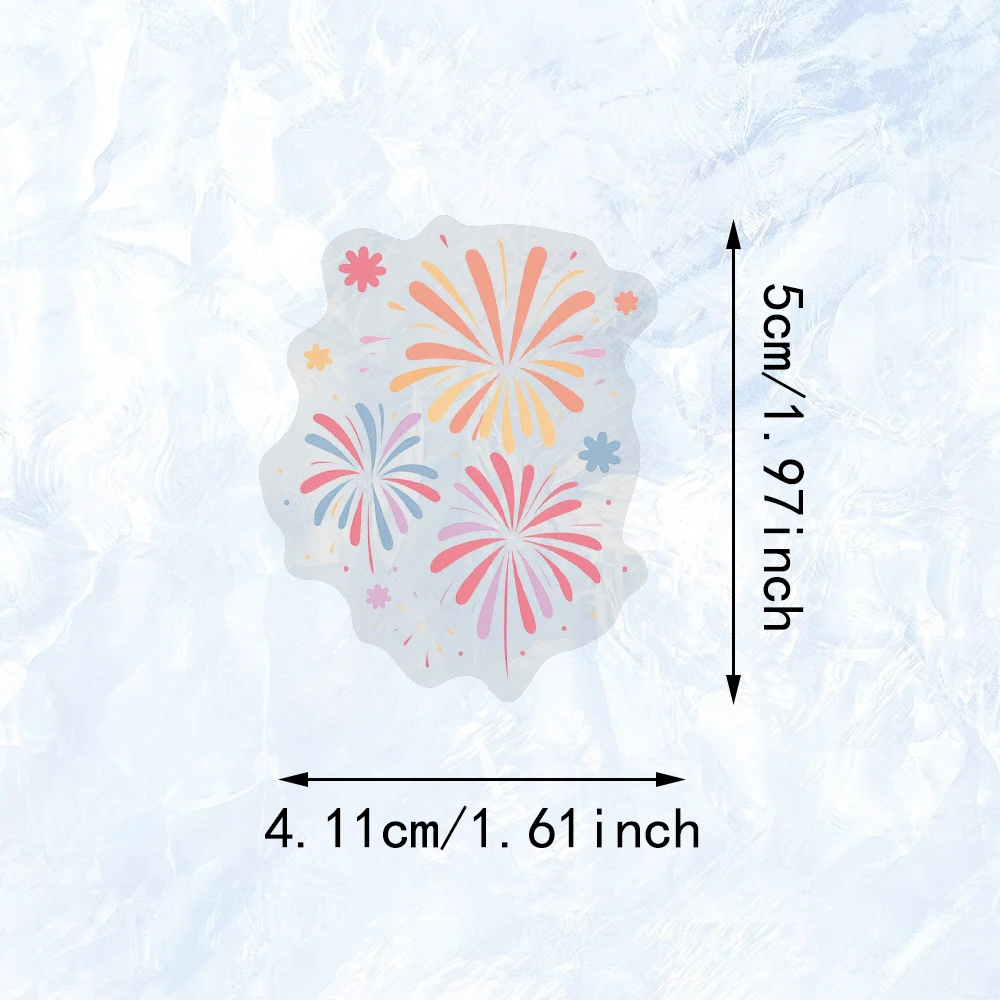 50 pezzi adesivi romantici fuochi d'artificio petardo decalcomanie per adulti coppie album di album biglietto di auguri confezione regalo bagagli per laptop