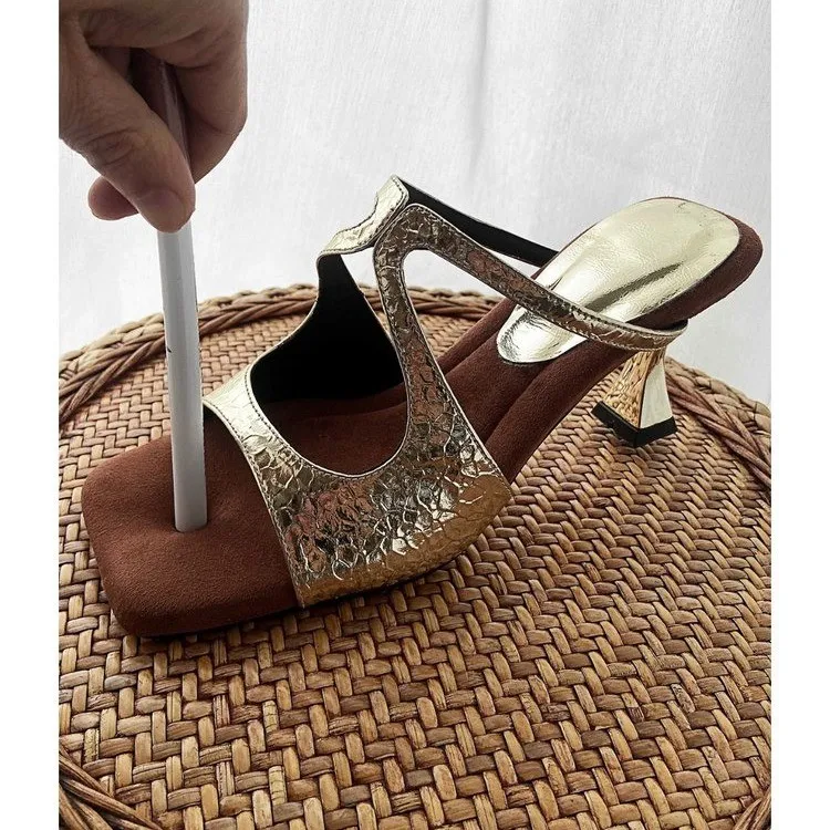 

Женские сандалии на танкетке с высоким каблуком, без застежек, для улицы, стильные шлепанцы на танкетке для женщин, лето 2026