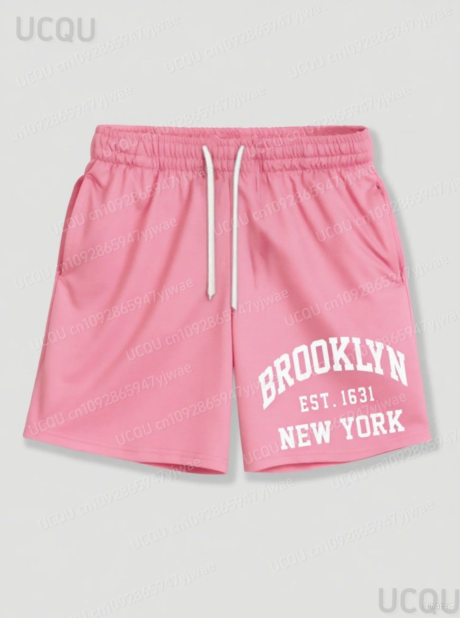 2025 Summer Men Brooklyn New York Print Shorts Men Surf Board Trunks Hawaii Swimwear Pants Shorts Swimsuit Trunks