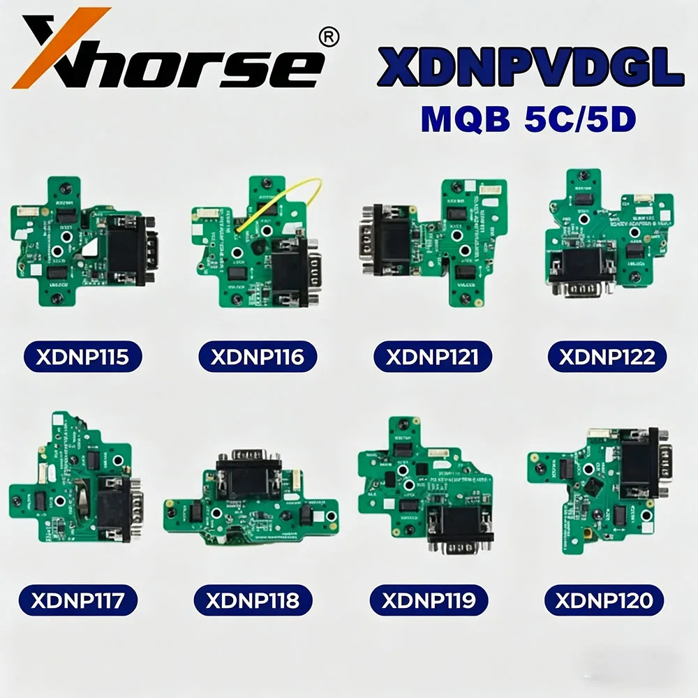 2026 Xhorse XDNPVDGL MQB 5C/5D Ensemble d'adaptateurs dédiés compatible avec VVDI Key Tool Plus/ MultiProg pour la lecture des données des clés VW/Skoda/Audi