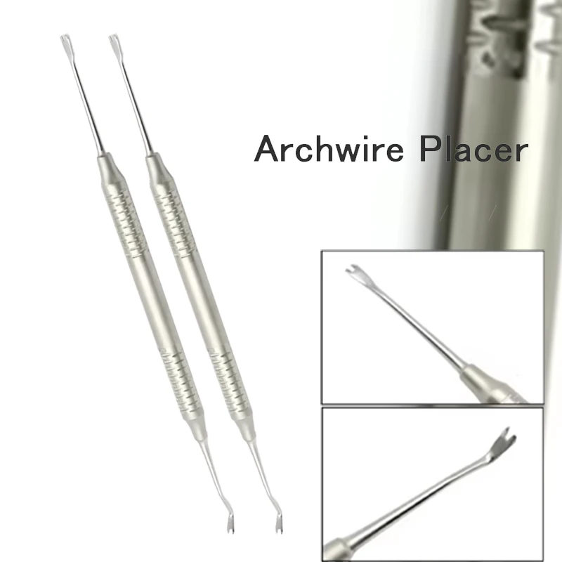 

2 шт., стоматологическая ортодонтическая лигатура, инструмент для разметки галстука, поворотный модуль, держатель для лигационного кольца для размещения арки