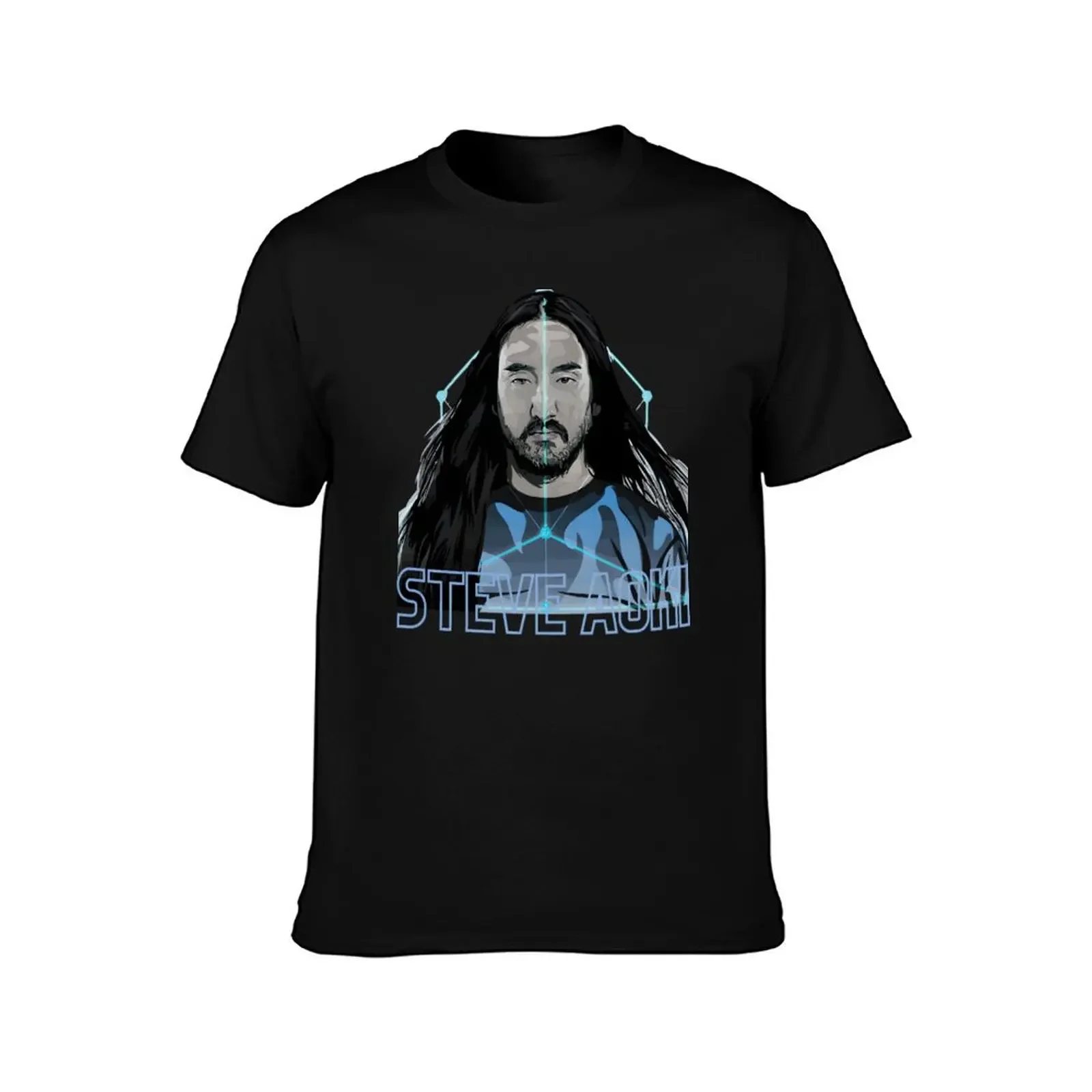 electro - steve aoki electro house music dj T-Shirt cotton man t-shirts summer tops mens t shirt