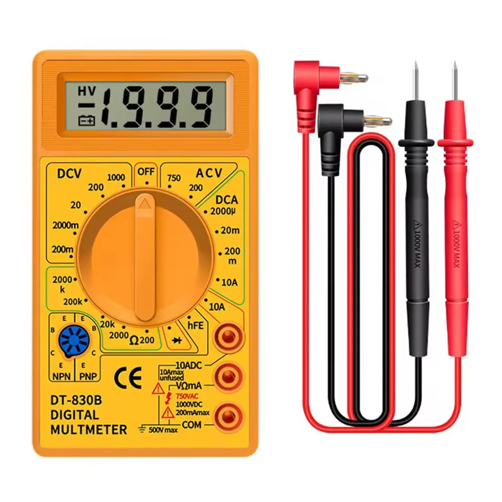 Digital Multimeter Tester, DT830B Electrical Voltmeter Ammeter Portable Volt Multi Meter Car Battery Tester Circuit Tester