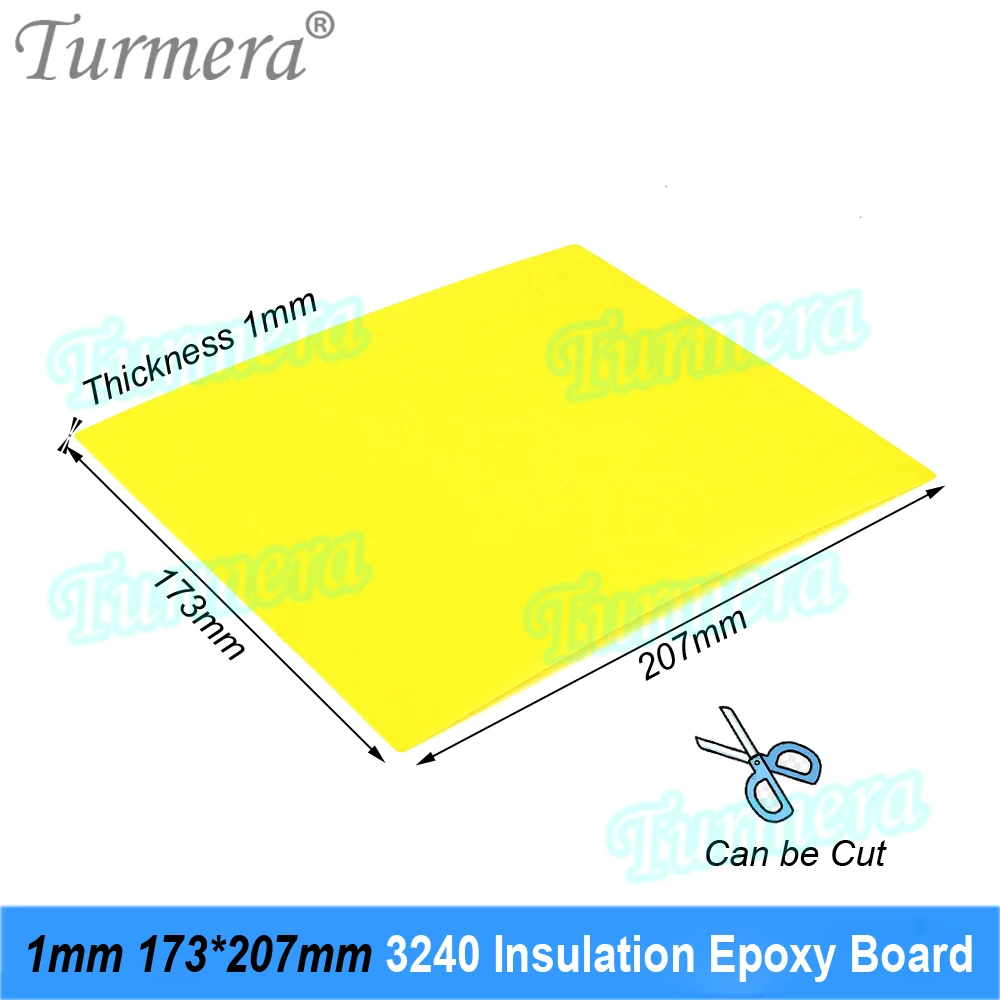 Turmera 3240 Isolamento Epóxi Placa 1mm Espessura 173*207mm para 3.2V 200Ah 280Ah 310Ah 320Ah 12.8V Lifepo4 Bateria Diy Use