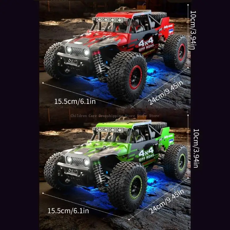 4WD All Terrain Remote Control Car High Speed Crawler Truck voor kinderen volwassen
