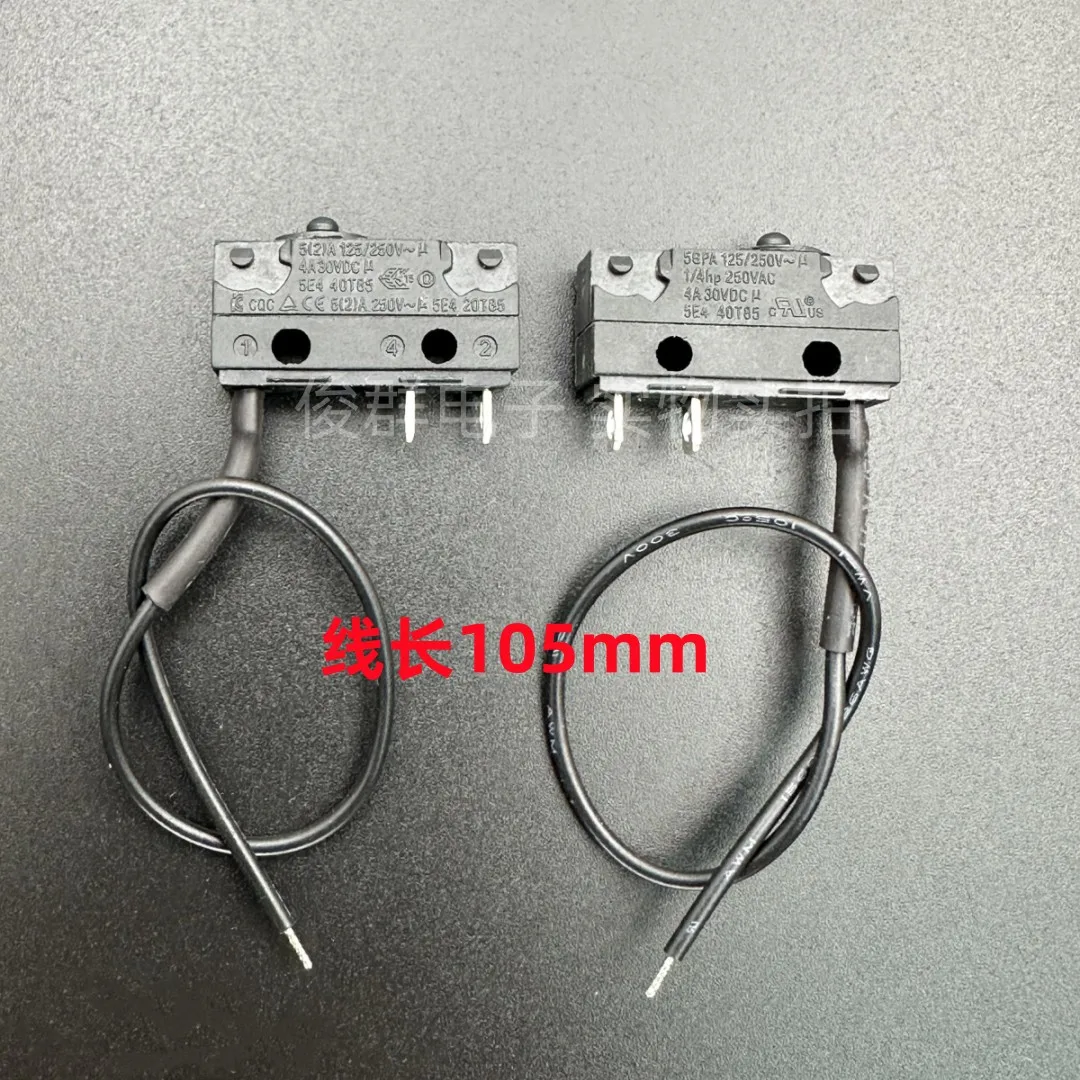 5PCS/waterproof micro switch with line 3 feet 5A light touch stroke limit detection reset button