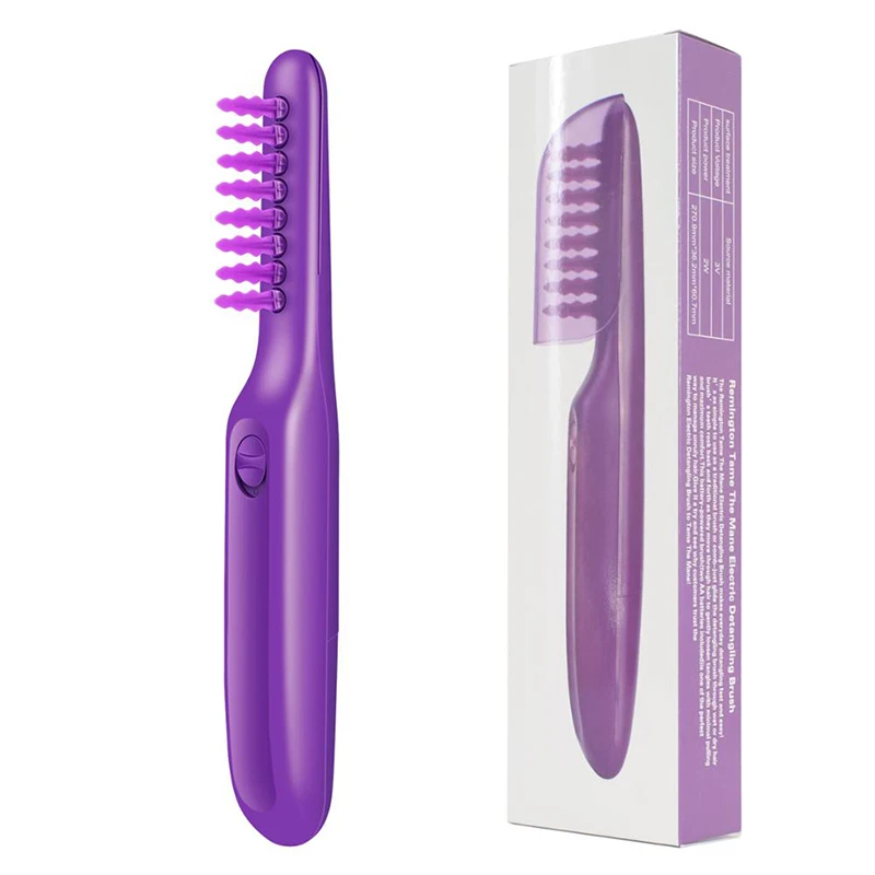 

Portable Negative Ion Electric Detangling Brush Hair Curly Detangle Brush Scalp Massage Comb Loosen Knots for Wet & Dry Hair