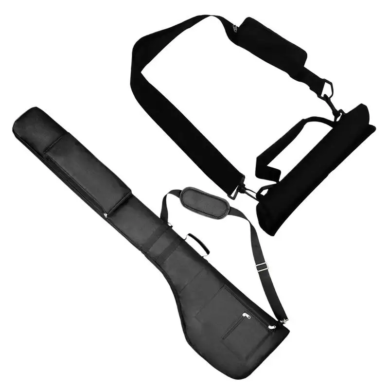 

Маленькая сумка для гольфа Складная регулируемая сумка для переноски гольфа Портативный тренировочный чехол Легкие спортивные аксессуары с ремешком Сумка для клюшки для гольфа