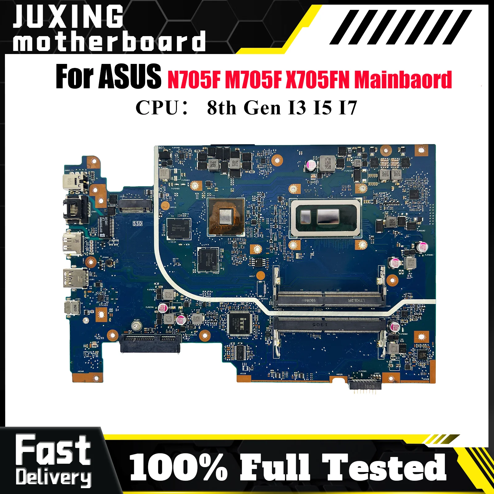 

X705FN Материнская плата для ноутбука ASUS VivoBook X705FN M705F X705F N705F Материнская плата для ноутбука с процессором I3 I5 I7 тест ОК быстрая доставка