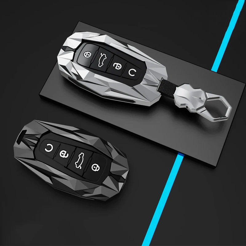 Zinc Alloy Car Key Cover Case for Geely Coolray X6 X7 EX7 Geometry C Emgrand Global Kulrey Hawk GX7 Okavango NL3 SUV GT GC9