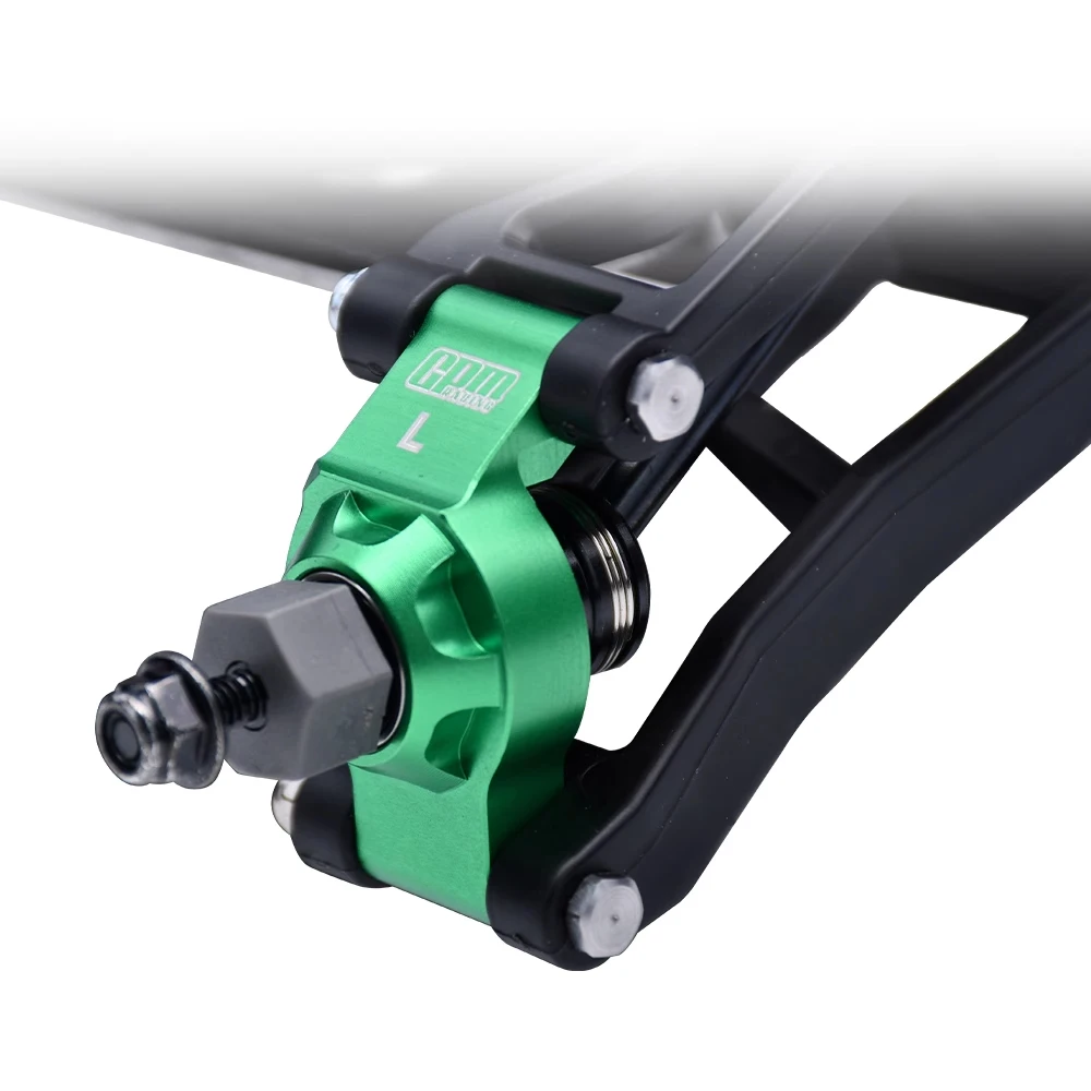 Bloques de dirección delanteros de aleación de Metal GPM 7075 + bujes traseros 10752 + 10736 para TRAXXAS Mini Maxx Monster Truck 107154 -1 Coches RC