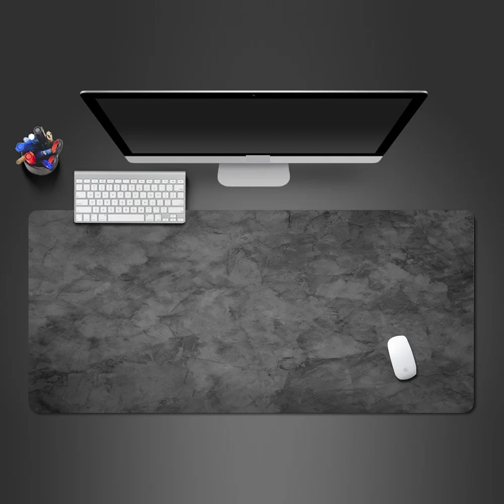 XXL Grey Series Desk Mats Large Game Mouse Pad Non-slip Rubber Based Washable Carpet for Office Laptop Notebook PC Mice Keyboard