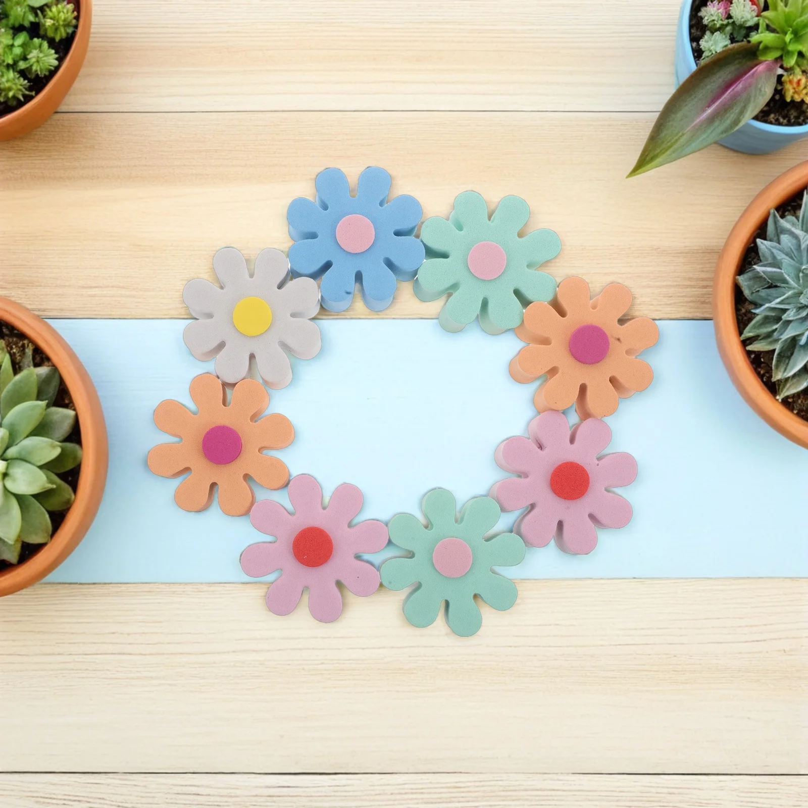 10 قطعة هوائي السيارة الديكور أزهار لطيفة توبر للمركبات والشاحنات وسيارات الدفع الرباعي اكسسوارات السيارات الخارجية الكرة الجوية الزخرفية #5