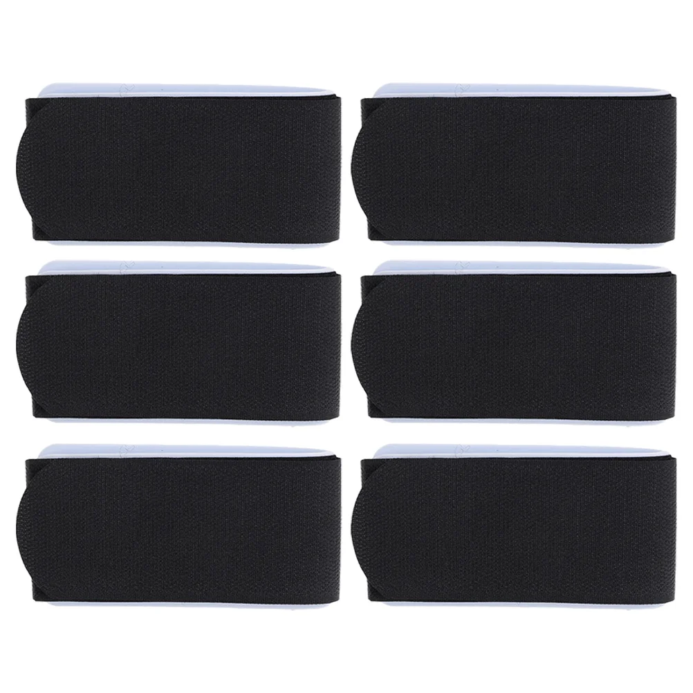 

6pcs Ski Straps Snowboard Adjustable Fixing Portable Black 3 Pairs For Skis Sled Nylon Strap Accessory