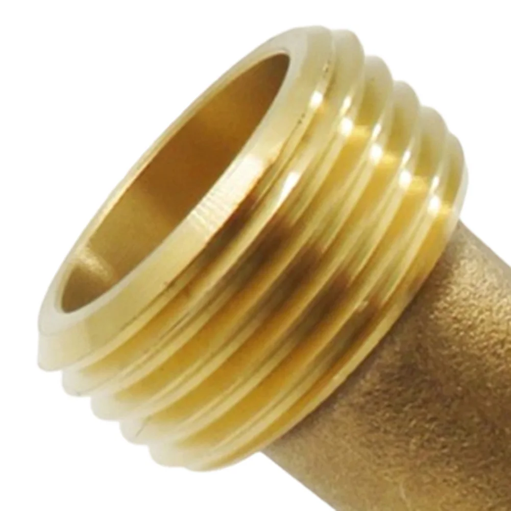 As Shown 2 Way Manifold Dual Outlet Hose Splitter Dual Outlet Adapter Solid Brass Construction Heavy-duty Metal