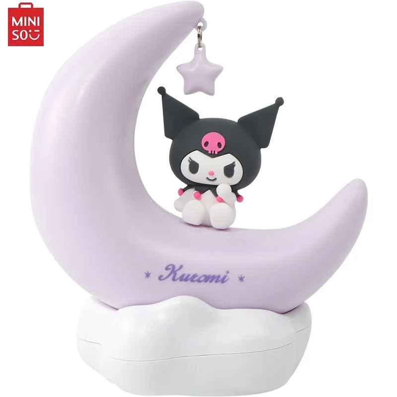 MINISO Genuine Sanrio Sweet Dream Bedside Lamp Light Pochacoo Kuromi Animation Soft Warm Light USB Decoration LED Night Light