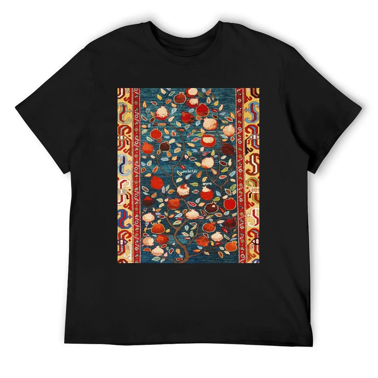 

Pomegranate Tree Azerbaijan Rug Print T-Shirt graphic t shirts shirts graphic shirts men