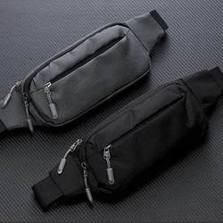 Men Casual Waist Belt Fanny Pack Bag Sling Crossbody Phone Pouch Women Large Capacity Outdoor Sports Waterproof Chest Bag