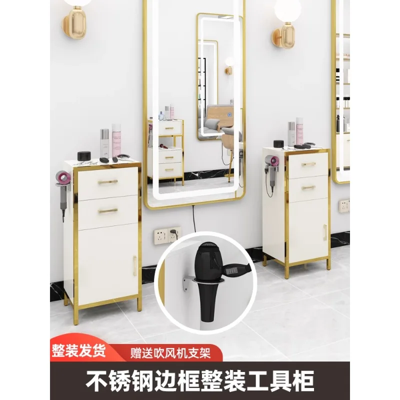 

Hair Shop Small Cabinet Barber Shop Tool Cabinet Hair Salon Special Tool Cart Hair Cutting Cabinet Tool Table Cart Locker