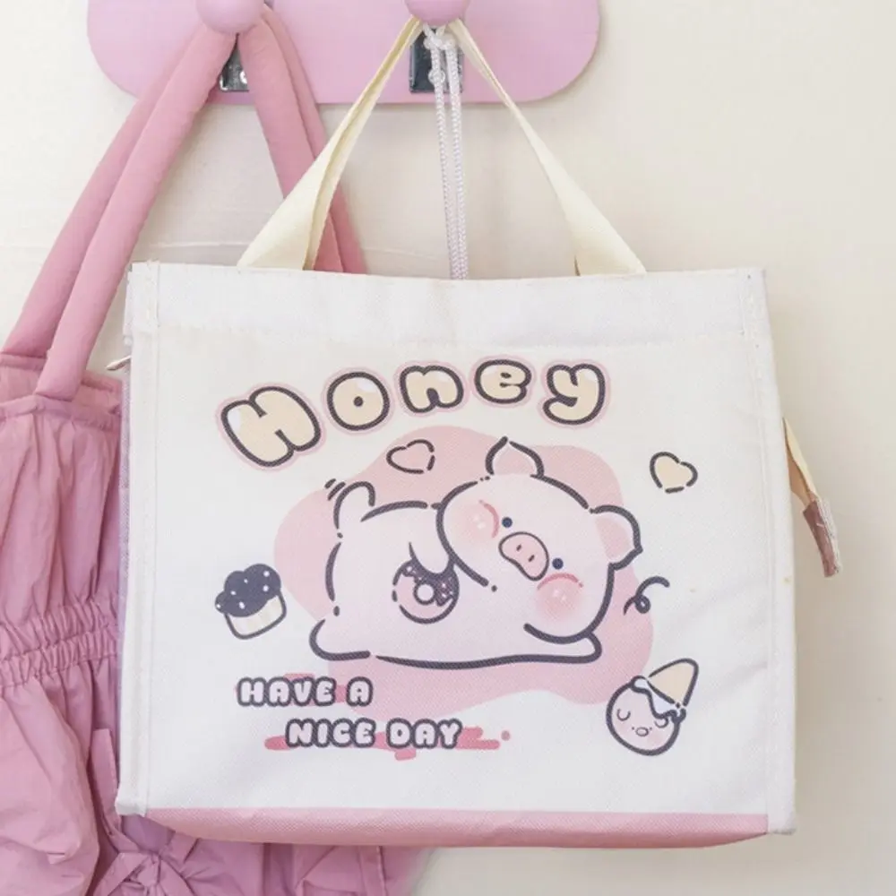

Casual Large Capacity Capybara Lunch Bag Oxford Tote Pouch Portable Lunch Box Picnic Supplies Waterproof Canteen Bag Outdoor