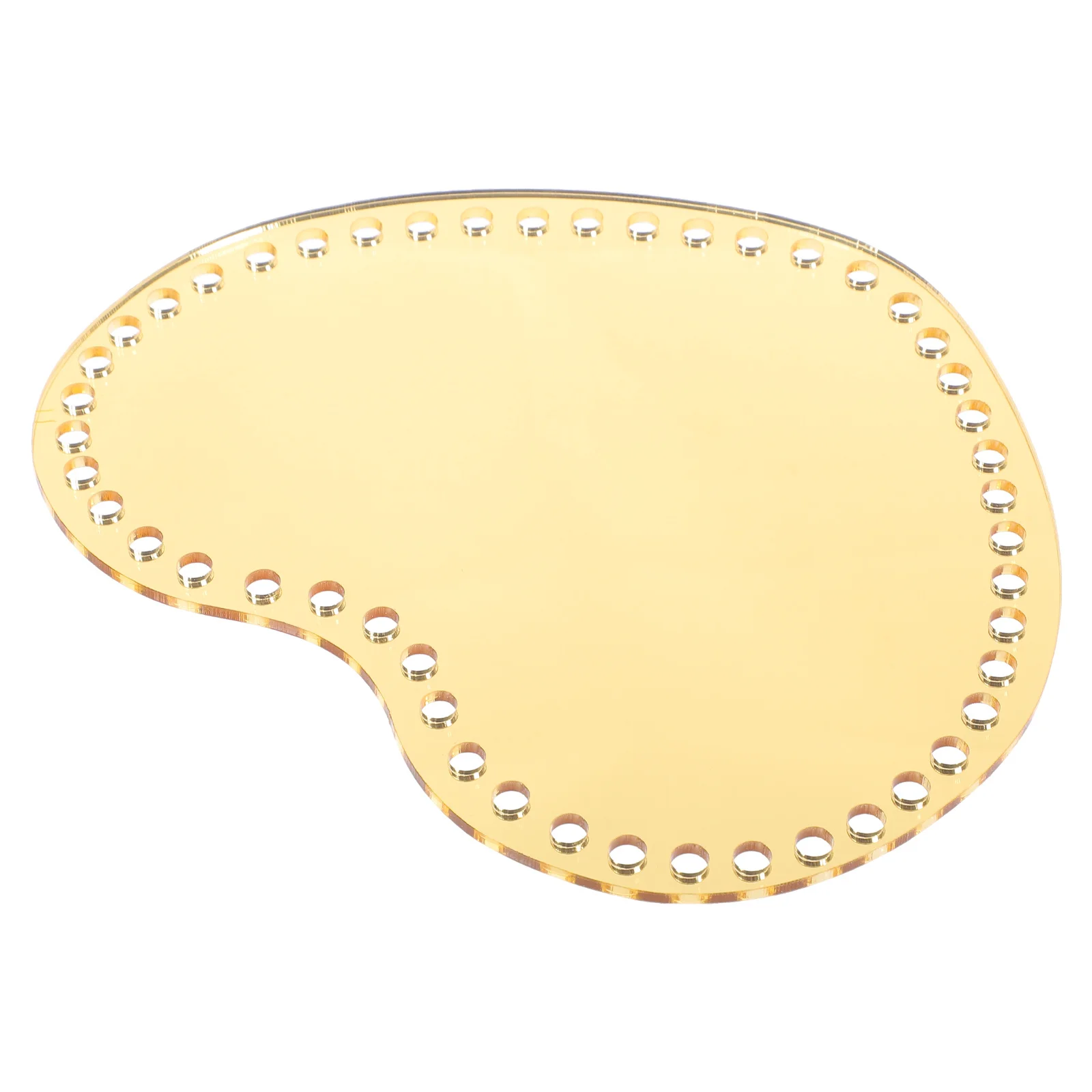 

2pcs Acrylic Crochet Base For Diy Handbag Shaper Durable Basket Bottom Pad Knitting Supply Bag Material Craft Tool Sewing