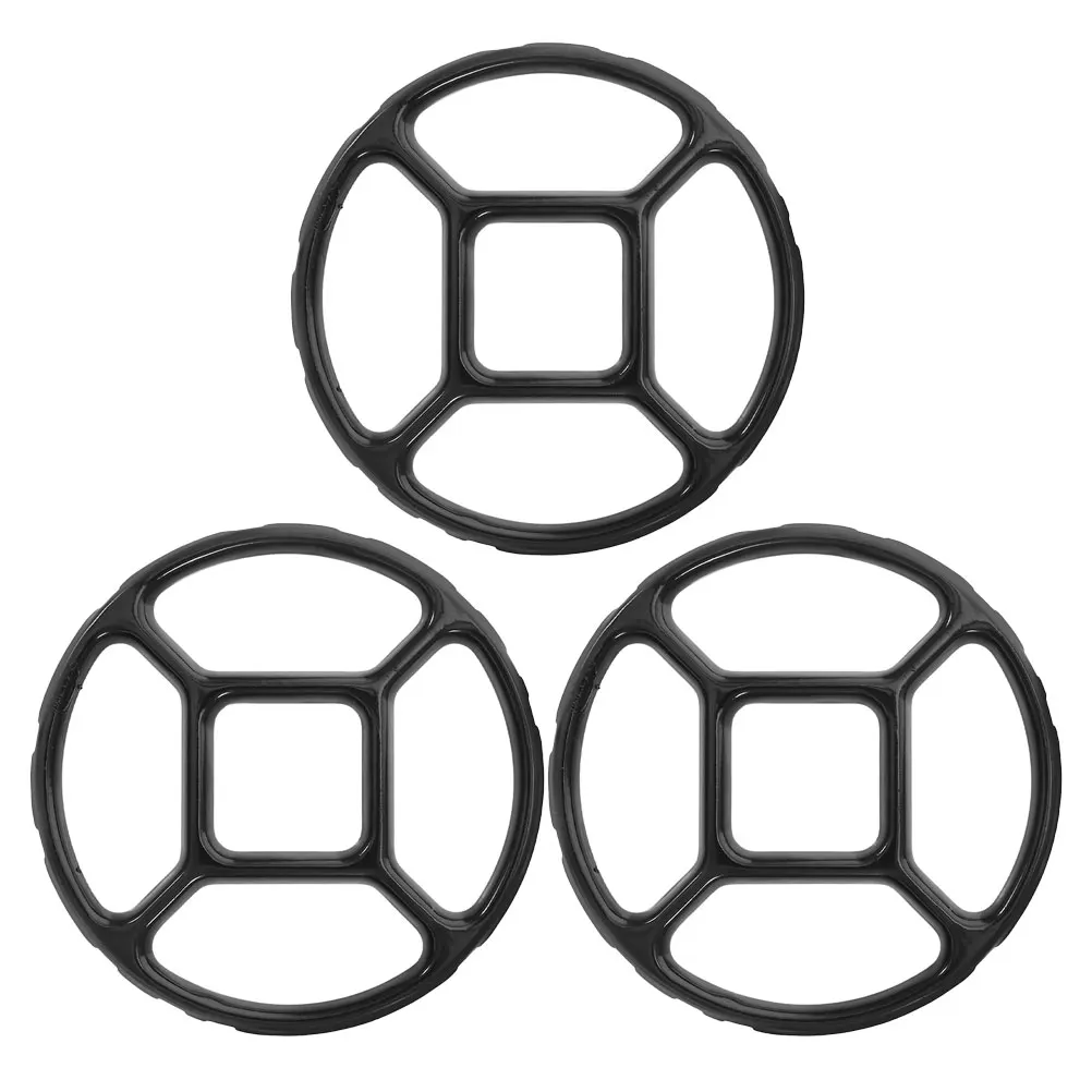 

3 Pcs Enamel Stove Wok Ring Diffuser for Gas Cooker Round Pot Rack Support Small Fry Pan Kitchen Barware