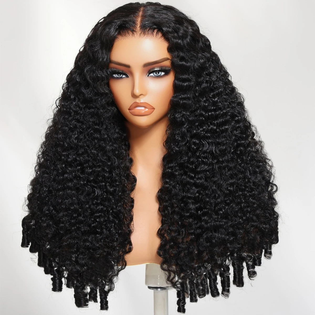 

16-36 Inchs Burmese Curly 350% 450% Density Glueless Wigs 100% Human Hair 13x4/13x6 HD Lace Frontal Preplucked Human Hair Wig