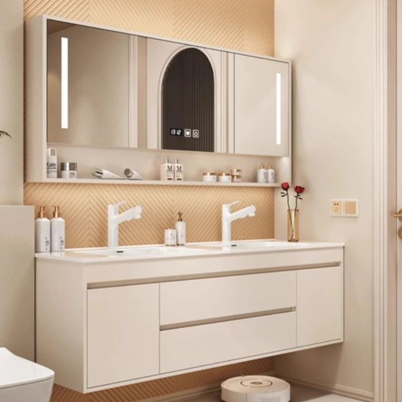 

Легкий роскошный шкаф для ванной комнаты, экономия места, мебель для ванной комнаты, колонна, современная мебель, раковина, кухонные шкафы, режим туалетного столика